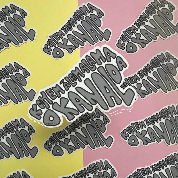 GLTCHGIRL - Wholesale Sticker - nā moku sticker2