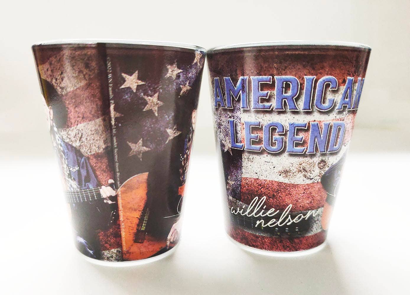 MID-SOUTH PRODUCTS - Wholesale Shot Glass - Willie Nelson Shot Glass - American Legend3