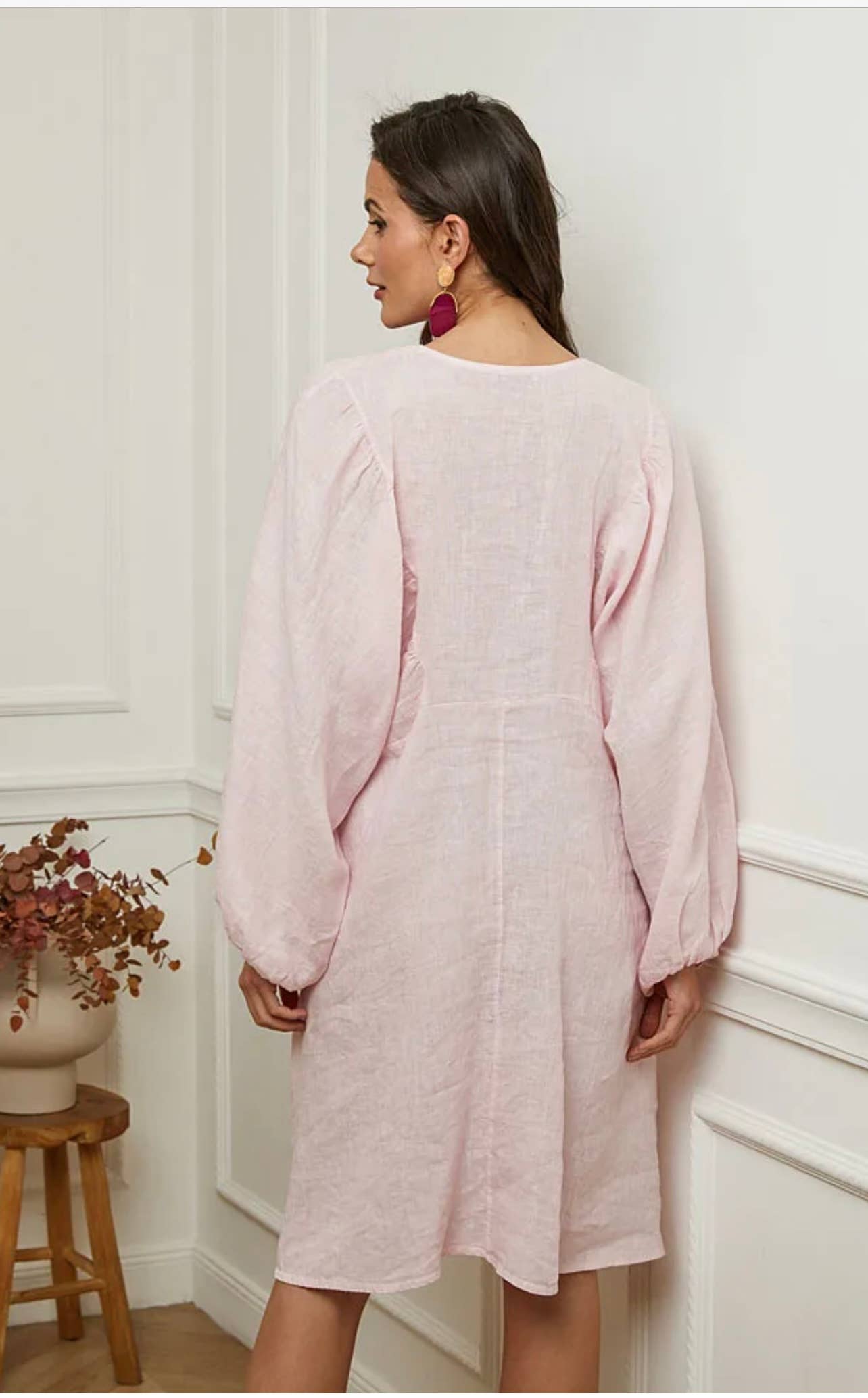 LÉA & LUC - Wholesale Dress - Women's - 100% linen dress REF. 7213629