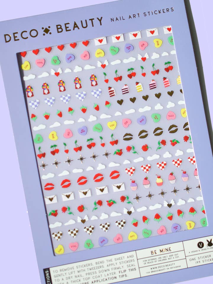 Nail Art Stickers - BE MINE for wholesale by Deco Beauty