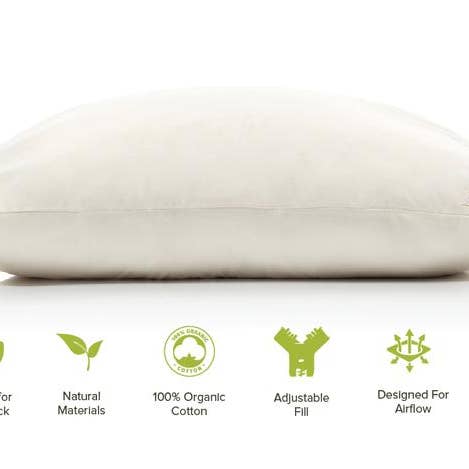 PureTree – wholesale Bedding pillow – 100% Organic Shredded Natural Latex Pillow - Queen