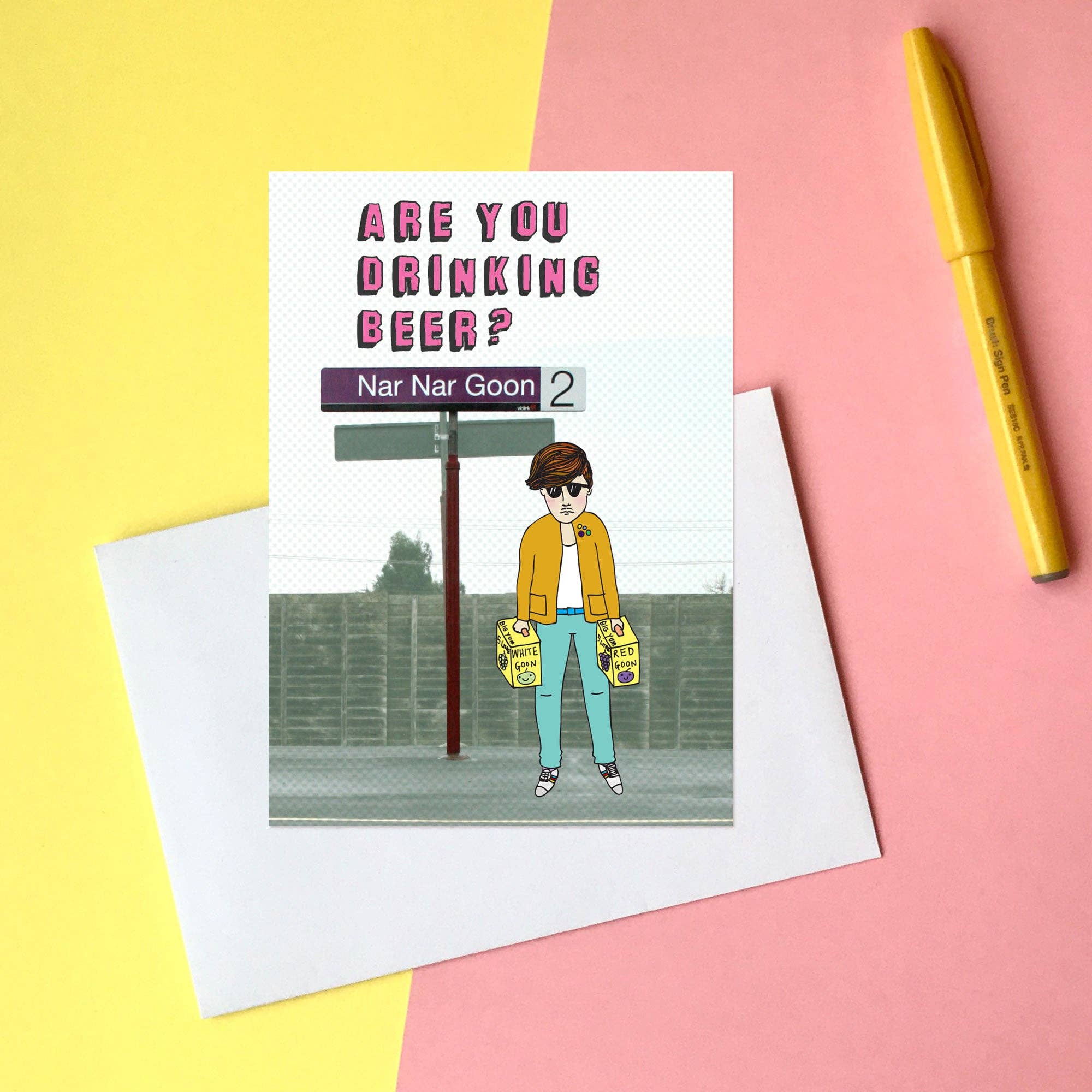 Able And Game – Cartão de saudação diária por atacado – Nar Nar Goon - Cartão de Saudação0