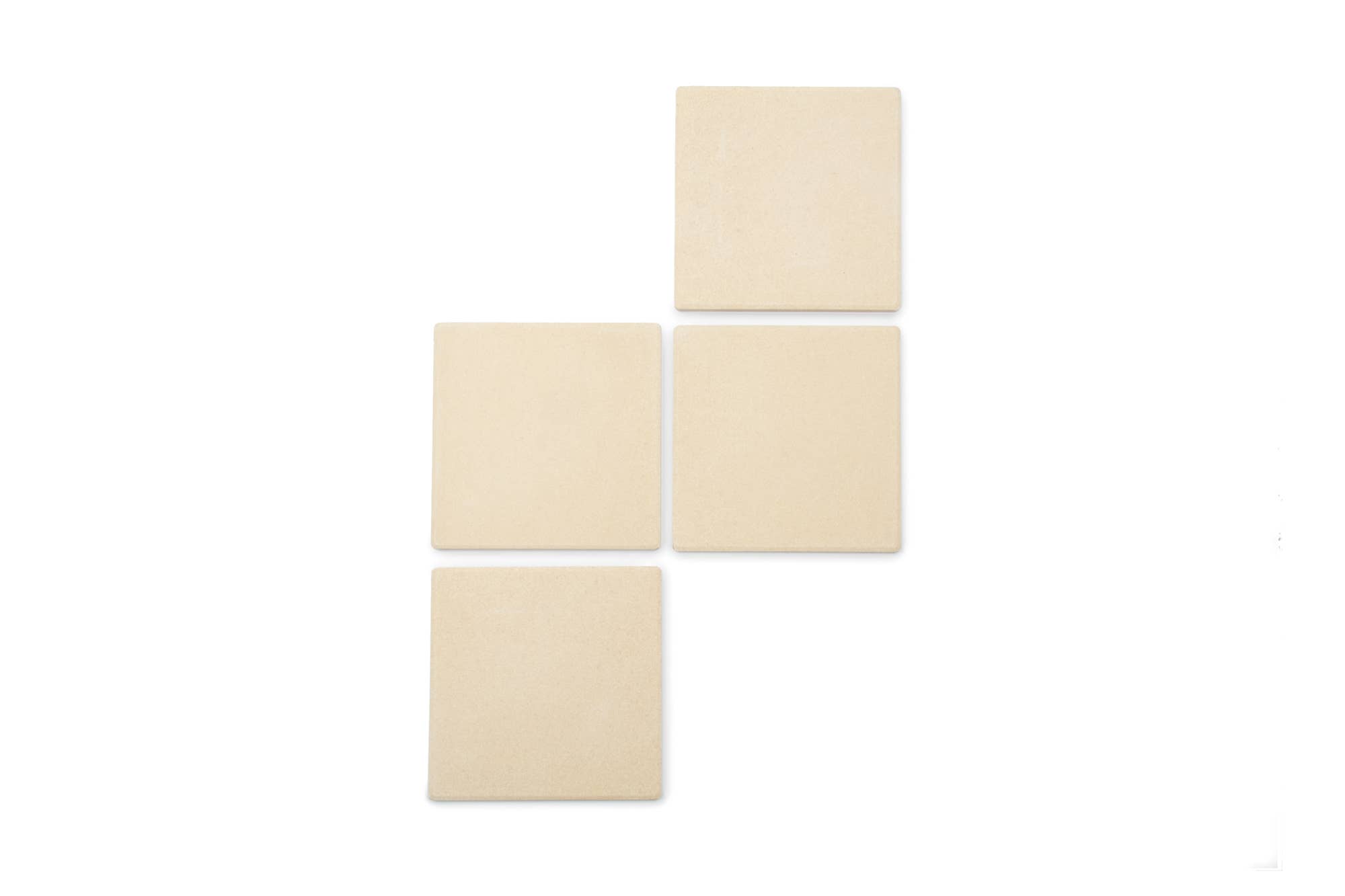 Fox Run Brands - Wholesale Pizza Board - Outset Pizza Grill Stone Tiles, Set of 4, 7.5" x 7.5"4