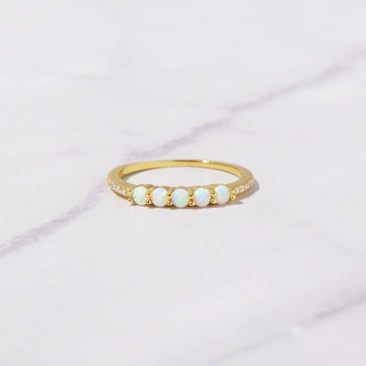 Sami Jewels - Wholesale Multi-Stone Ring - 5 Stone Opal Ring