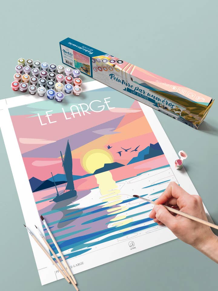 Paint by number Kit - The Sea pour la vente par La Loutre