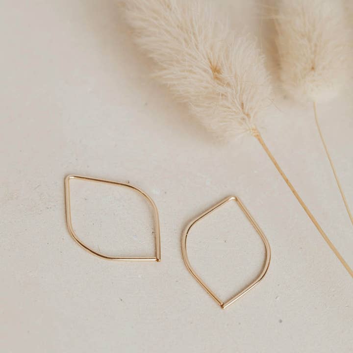 Hello Adorn - Wholesale Dangle Earrings - MINI Petals | 14kt Gold Fill + Sterling Silver0