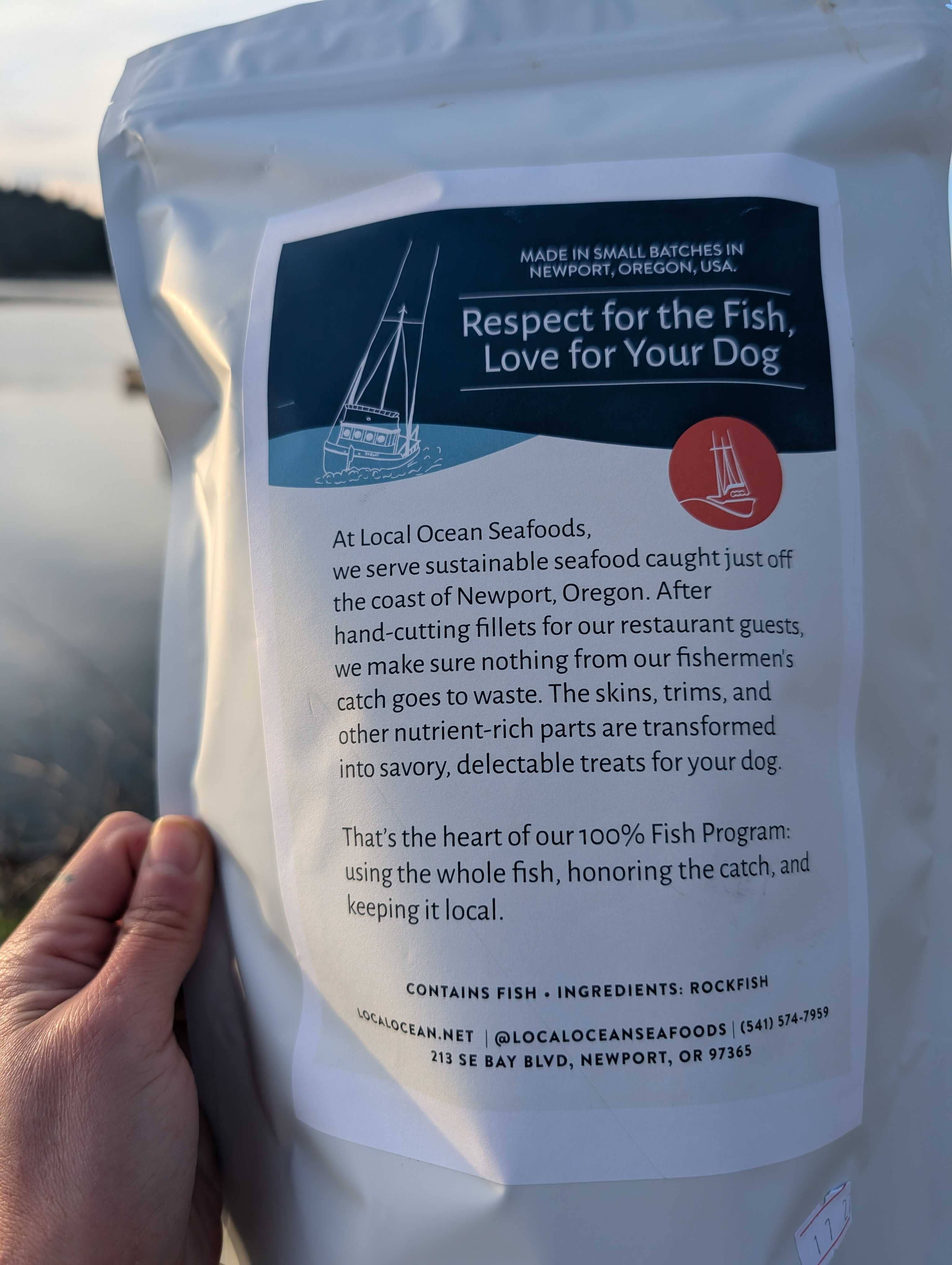 Local Ocean Seafoods - Wholesale Pet Treats - Dog - Dog Treats: Single Ingredient Air-Dried Oregon Rockfish1