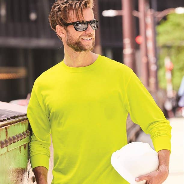 Radyan - Wholesale T-Shirt - Men's - Safety Green and Orange T-Shirts (Ropa De Trabajo)