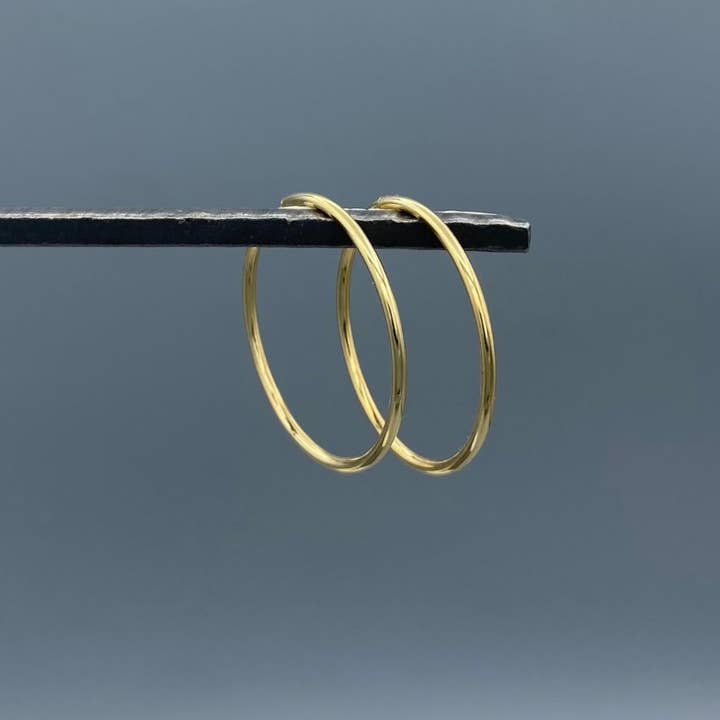 Something Silver - Wholesale Hoop Earrings - 1.5mm Gold-filled Endless Hoops2