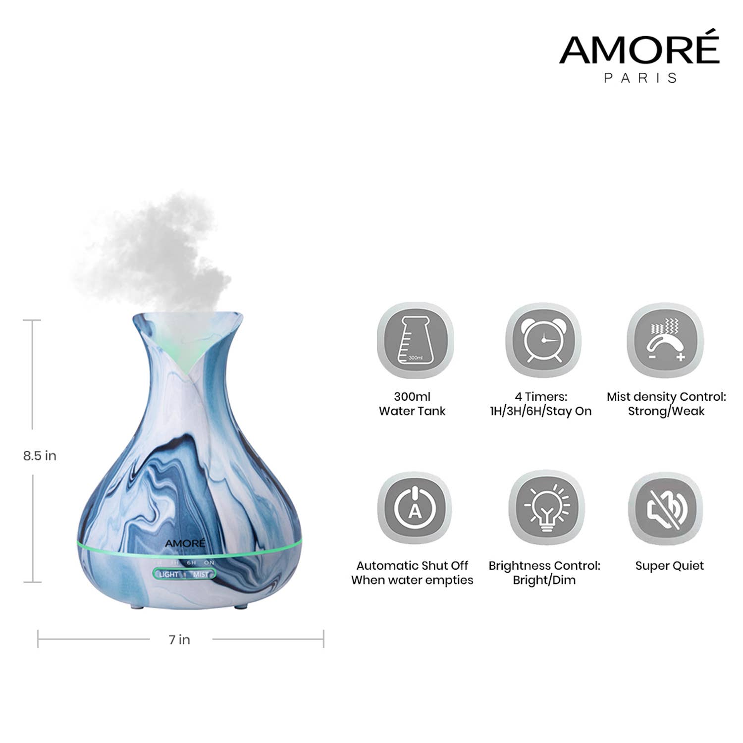 Extreme Fit Wholesale - Wholesale Electronic Diffuser - XTF X AMORÉ AQUA Aromatherapy Diffuser - 300ml1