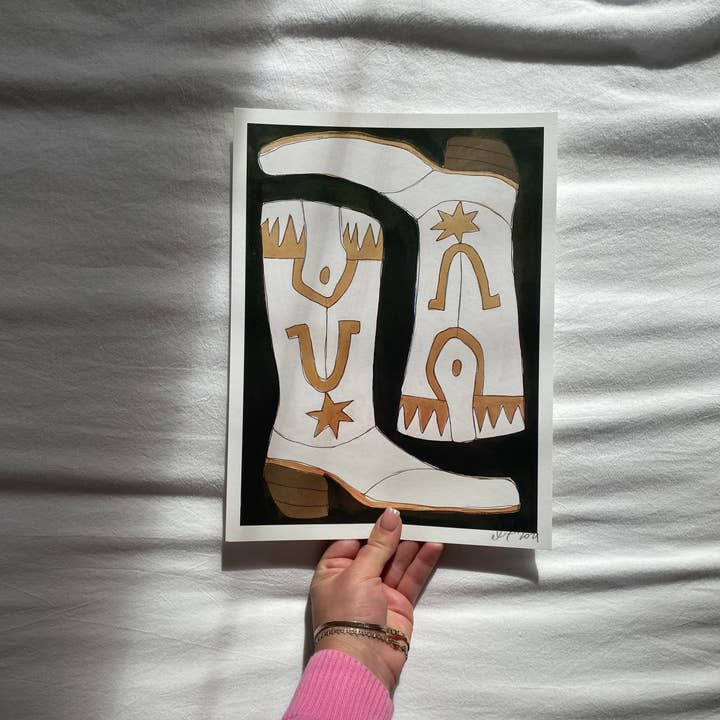 ALEX'S - Wholesale Art Print - Lucky Boots Print3