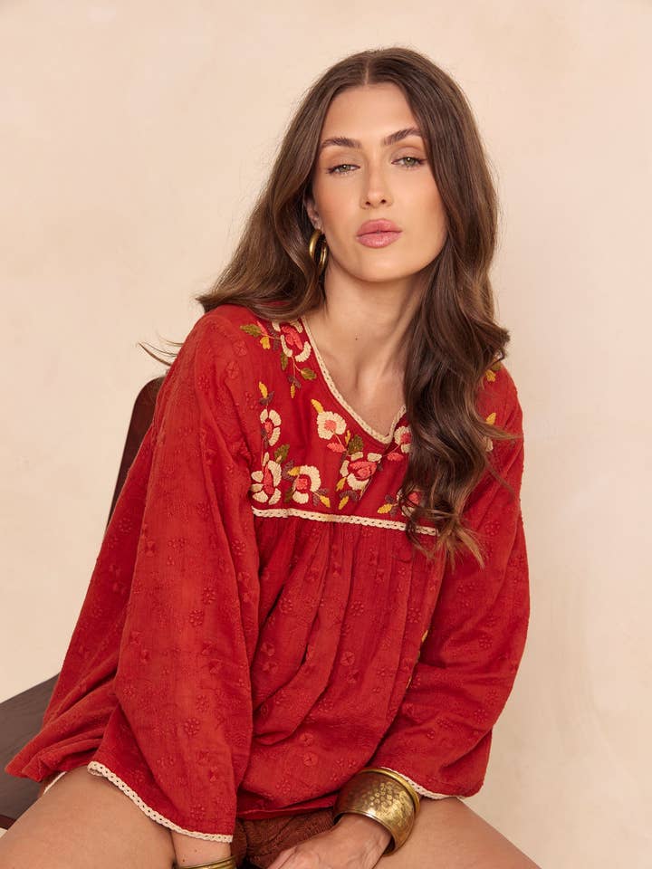 Emma Longsleeve Rocki Brodé pour la vente par Naudic