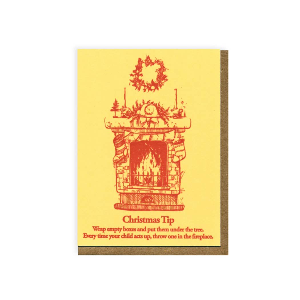 Blue Barnhouse - Wholesale Christmas Card - Fireplace