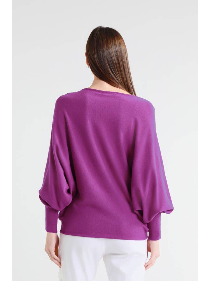 TINA Stephens Italy/Tees By Tina – Großhandel Strickpullover – Damen – Mylah Seriously Weicher Fledermaus-Pullover (BLS413)39