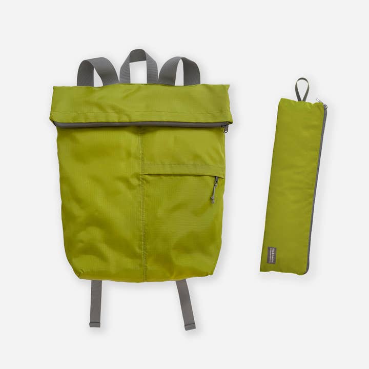 flip & tumble - Wholesale Backpack - Unisex - Backpack - fold up travel bag - Green