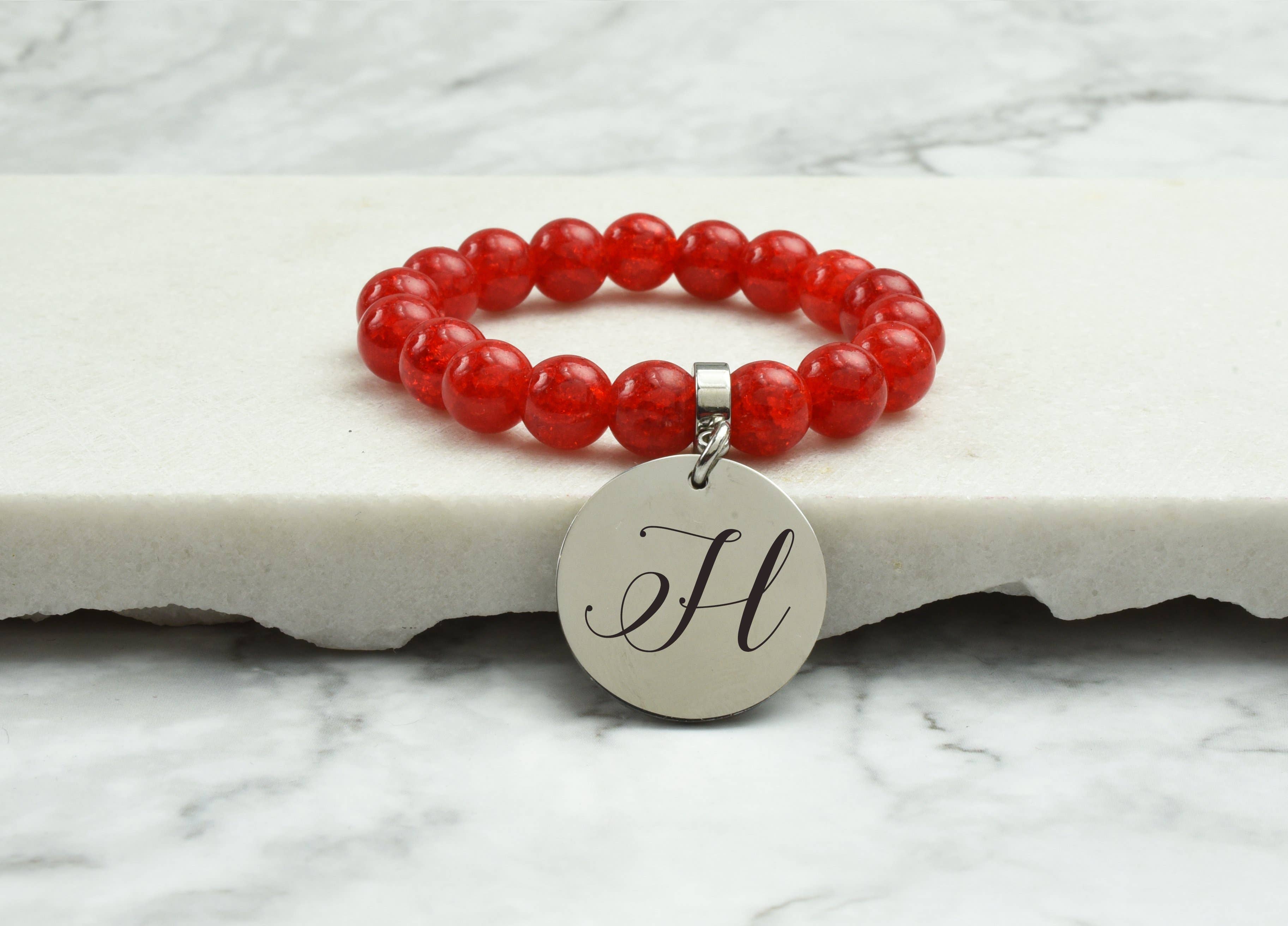 Pink Box - Wholesale Armband met kralen - Mama, Big Sis, Lil Sis Crystal Initial armband door roze doos59