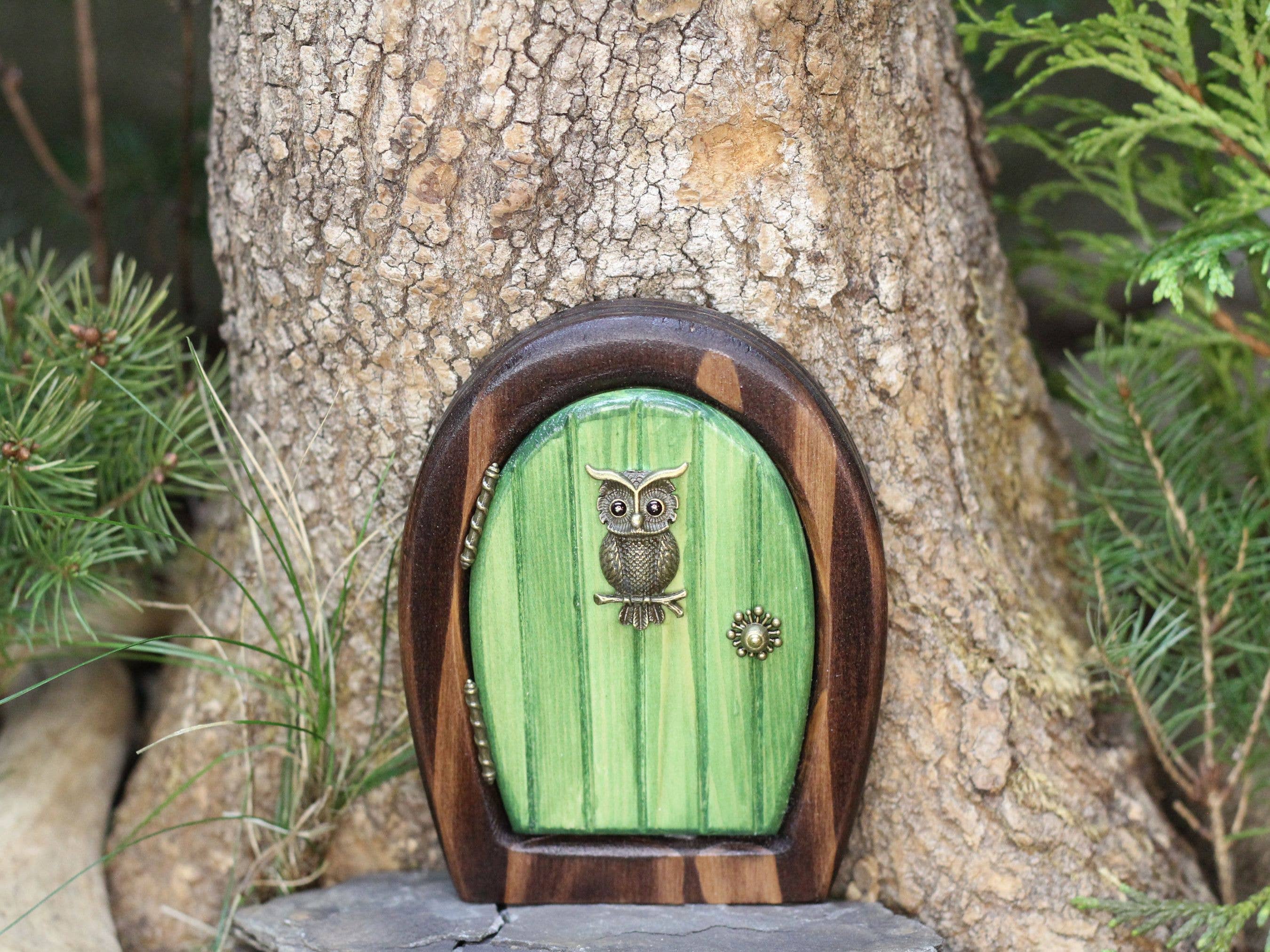 Sugar Bush Fairy Doors - Wholesale Outdoor Ornament/Decor - Owl Sprite Fairy Door1