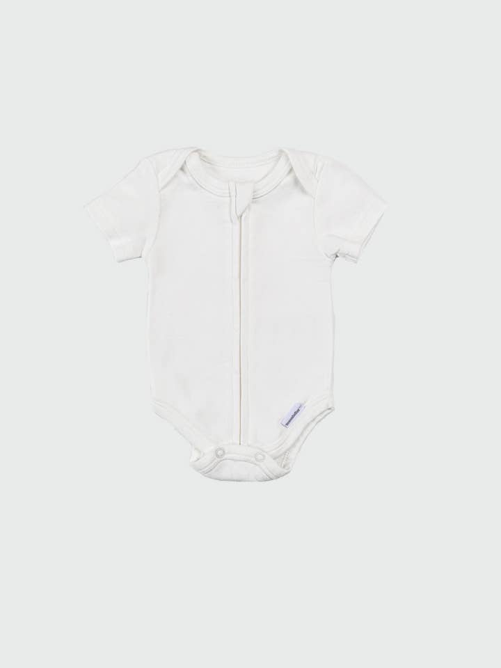 Pearl Zipper Bodysuit in Pearl, Newborn for wholesale on Faire1