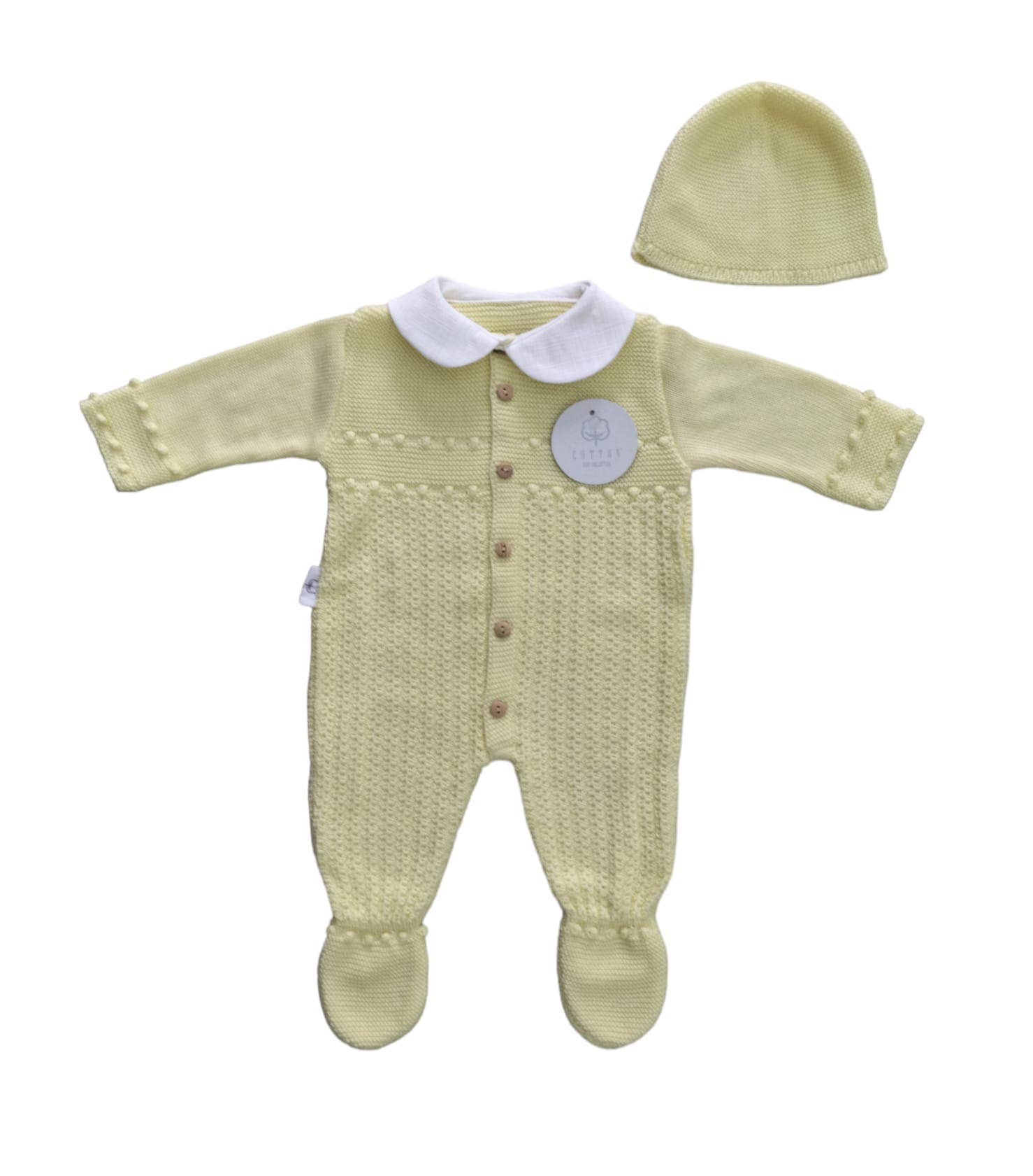 Cotton Socks - Wholesale Clothing Set - Baby - CT 502 JUMPSUIT SET WITH HAT0