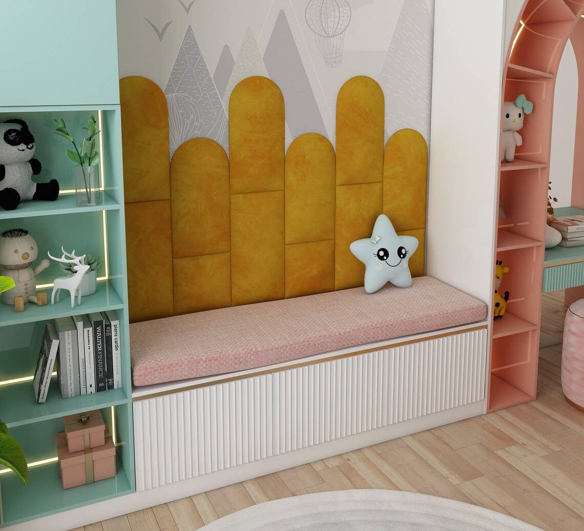 ATB-Sound sp. z o. o. - Wholesale Wall Decor - Kids & Baby - Soft Velour Acoustic Headboard Panels | Kids' Room Decor9