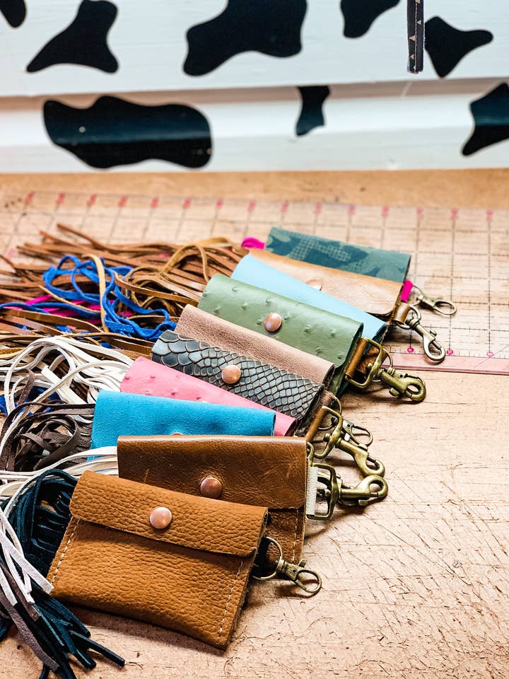 Fringy snap wallet for wholesale by BFW Handmade