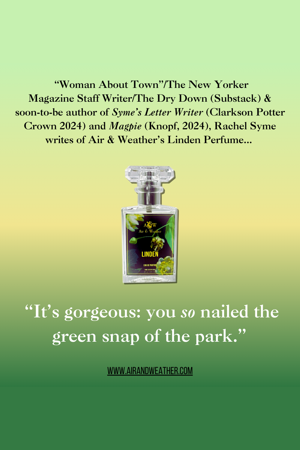 Air & Weather Perfume - Wholesale Perfume/Eau de Toilette - Air & Weather's Linden Perfume2