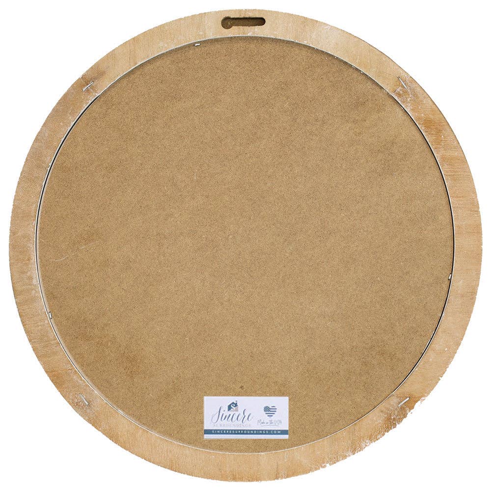 Sincere Surroundings – wholesale Väggskylt – Någon vi älskar - Pärlad konst rund1