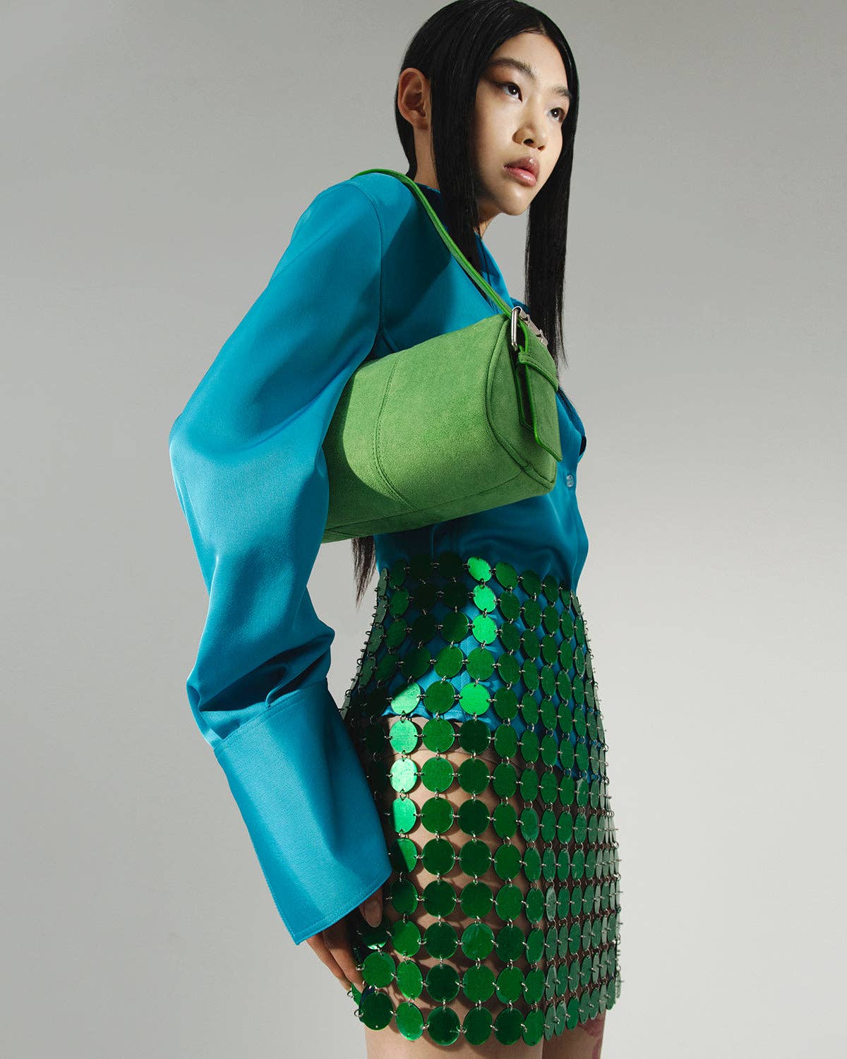 Glynit - Wholesale Shoulder Bag - Women's - Posy bag GREEN FLASH3