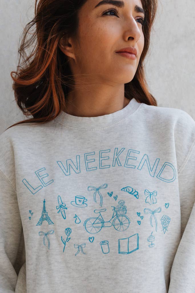 Crowned Free - Wholesale Graphic Sweatshirt - Women's - Le Weekend Sweatshirt  6