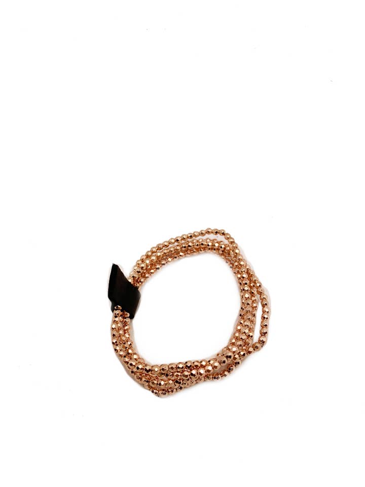 Ankie Hematitpärlarmband med Läderrem för wholesale av Hila