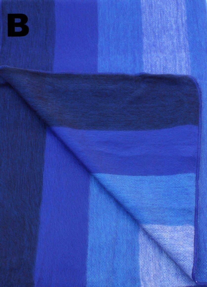 Choice Alpaca Products – wholesale Filtar – Alpacka Bed Filt - Randig5