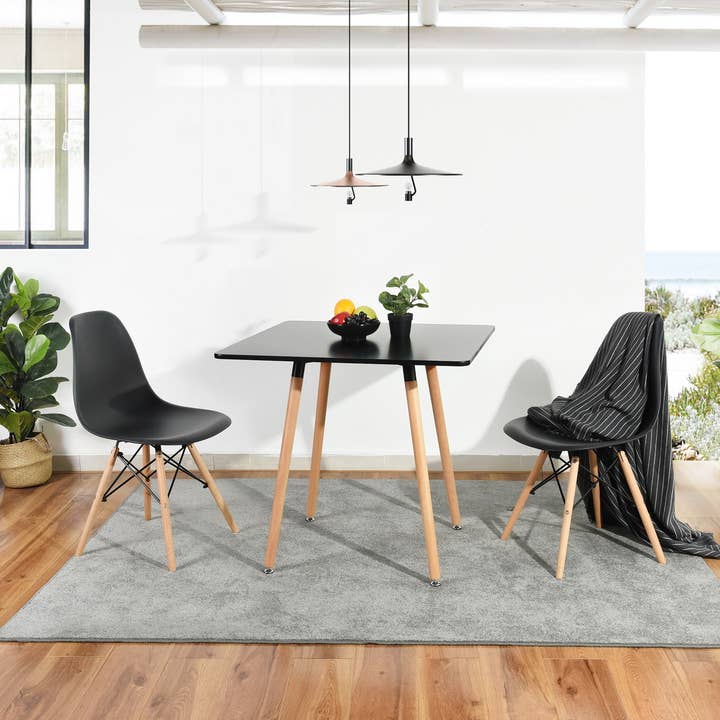 Modern Square Dining Table,Black/Gray/White for wholesale by 39F Inc.