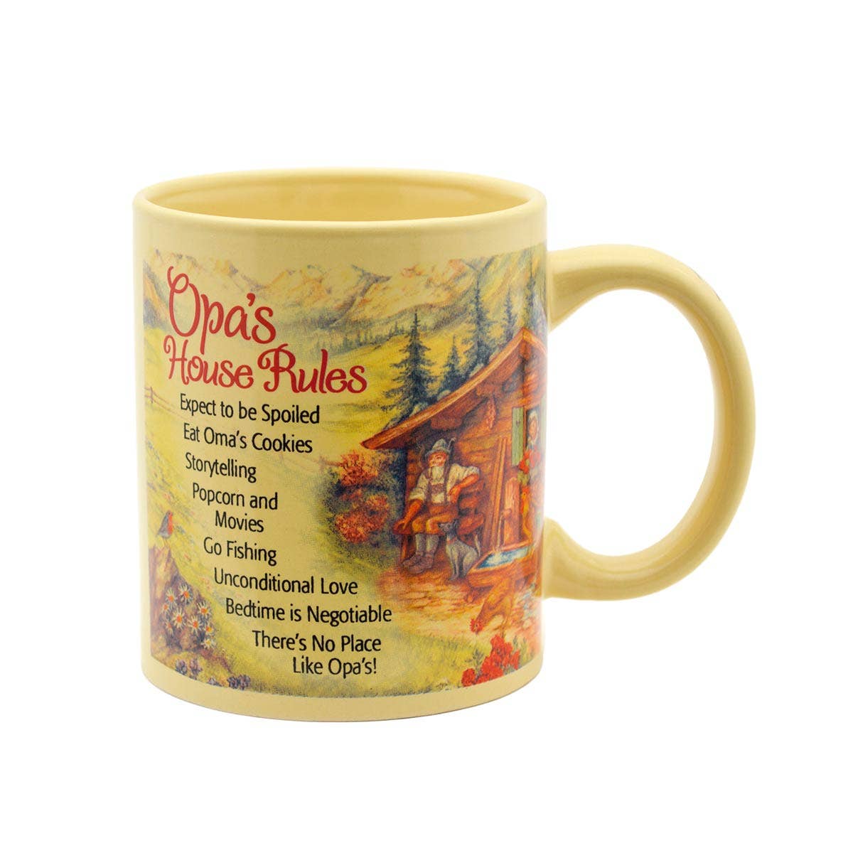 European Heritage Gifts - Wholesale Coffee Mug - Opa's House Rules Gift for Opa Mug