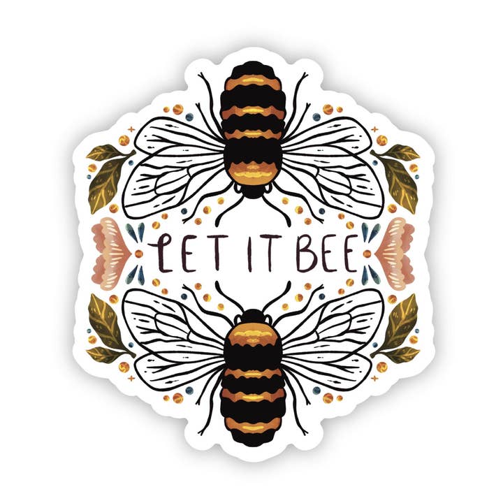 Let it bee sticker for wholesale by Big Moods