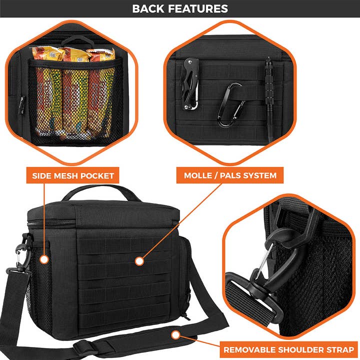 OPUX - Wholesale Lunch Bag/Box - Tactical Military Leakproof Lunch Box - 9 Cans / 18 Cans35
