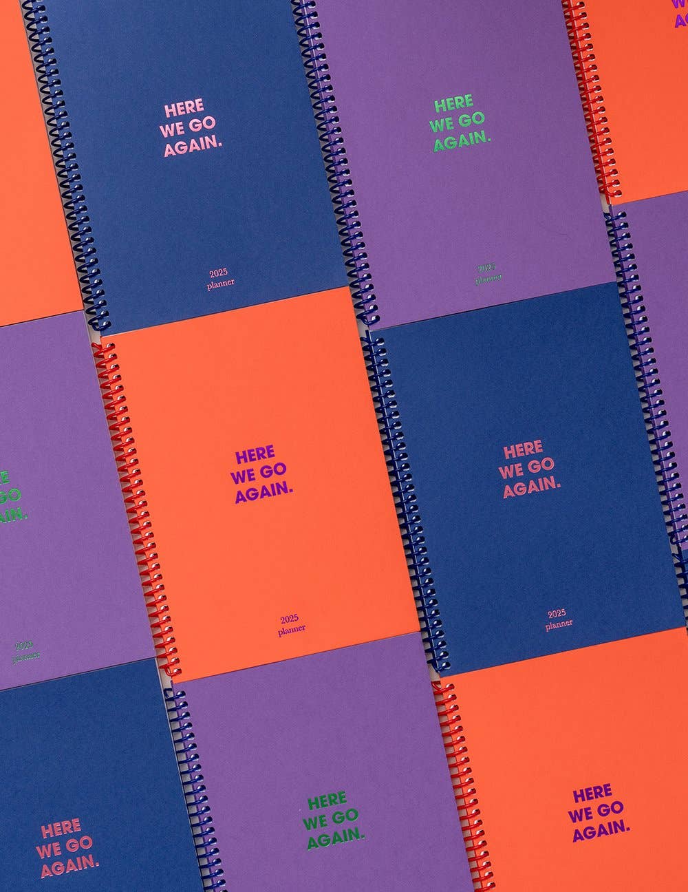 Paper Street - Venta al por mayor Agendas - 2025 - Aquí Vamos de Nuevo - Naranja2