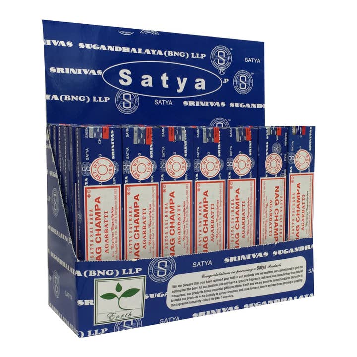 Satya Nag Champa Display Pack (42 x 15 gram) voor wholesale door Eastern Trading