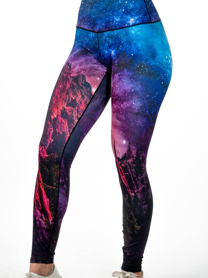 Garden of the Gods Yoga Pants for wholesale by Colorado Threads