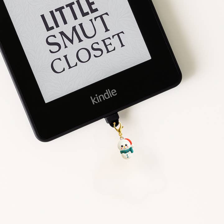 Christmas Holiday Kindle Charm Dust Plug - SNOWMAN for wholesale by Little Smut Closet
