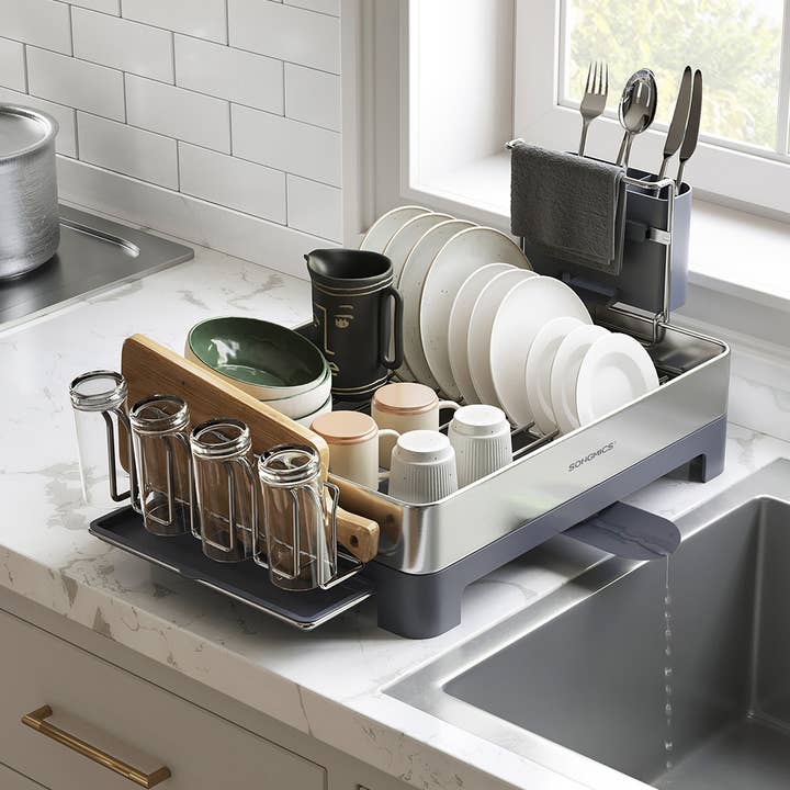 Premium-Abtropfgestell aus Edelstahl mit drehbarem Ausguss für den Großhandel von Greenwestons