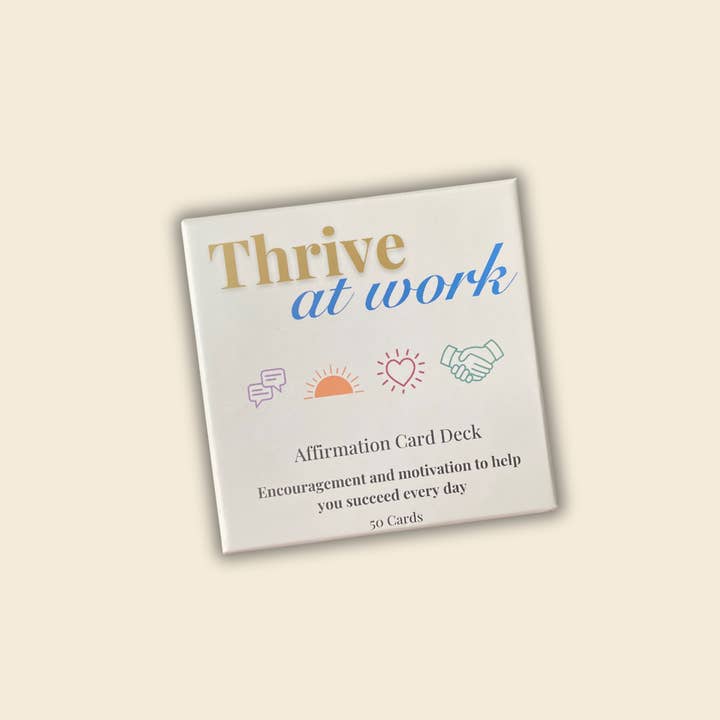 Thrive at Work Affirmation Card Deck for wholesale by Facing Monday