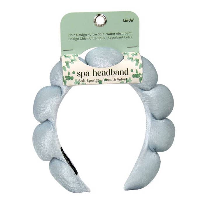 Lindo - Wholesale Spa Headband - Lindo Velvet Spa Headband (Chic Cloud Design)