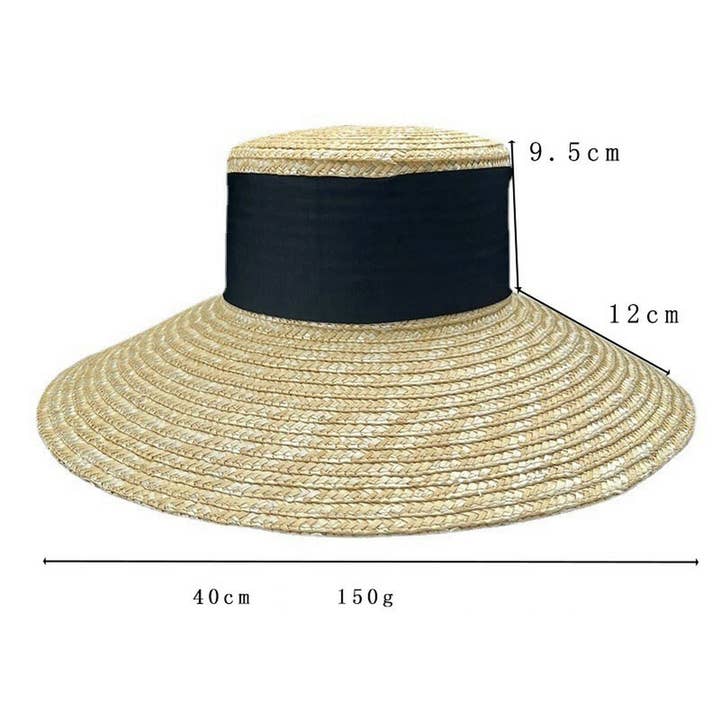 ACCITY - Wholesale Straw Hat - Women's - LARGE BRIM STRAW HATS FOR WOMENS BEACHWEAR_CWAH115726