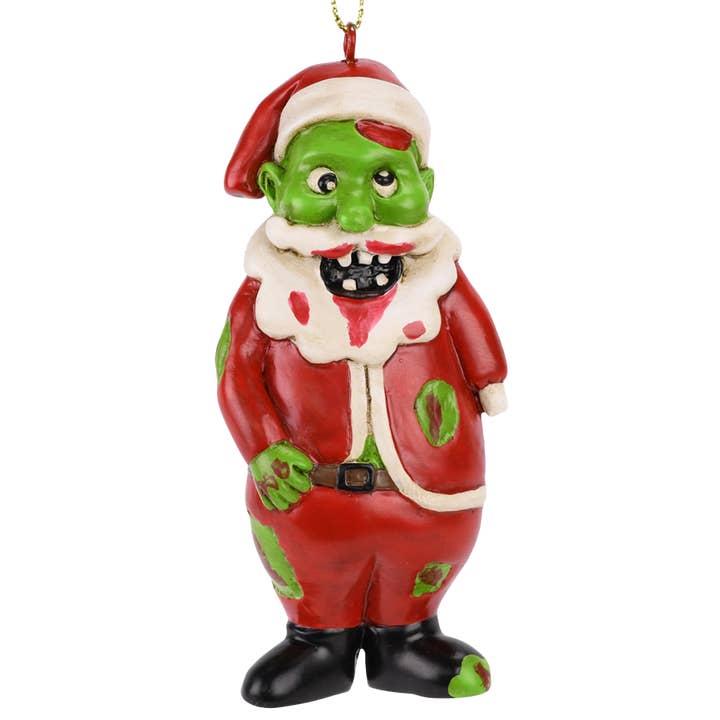 Ornamento di Natale di Babbo Natale Zombie per la vendita all'ingrosso da parte di Tree Buddees