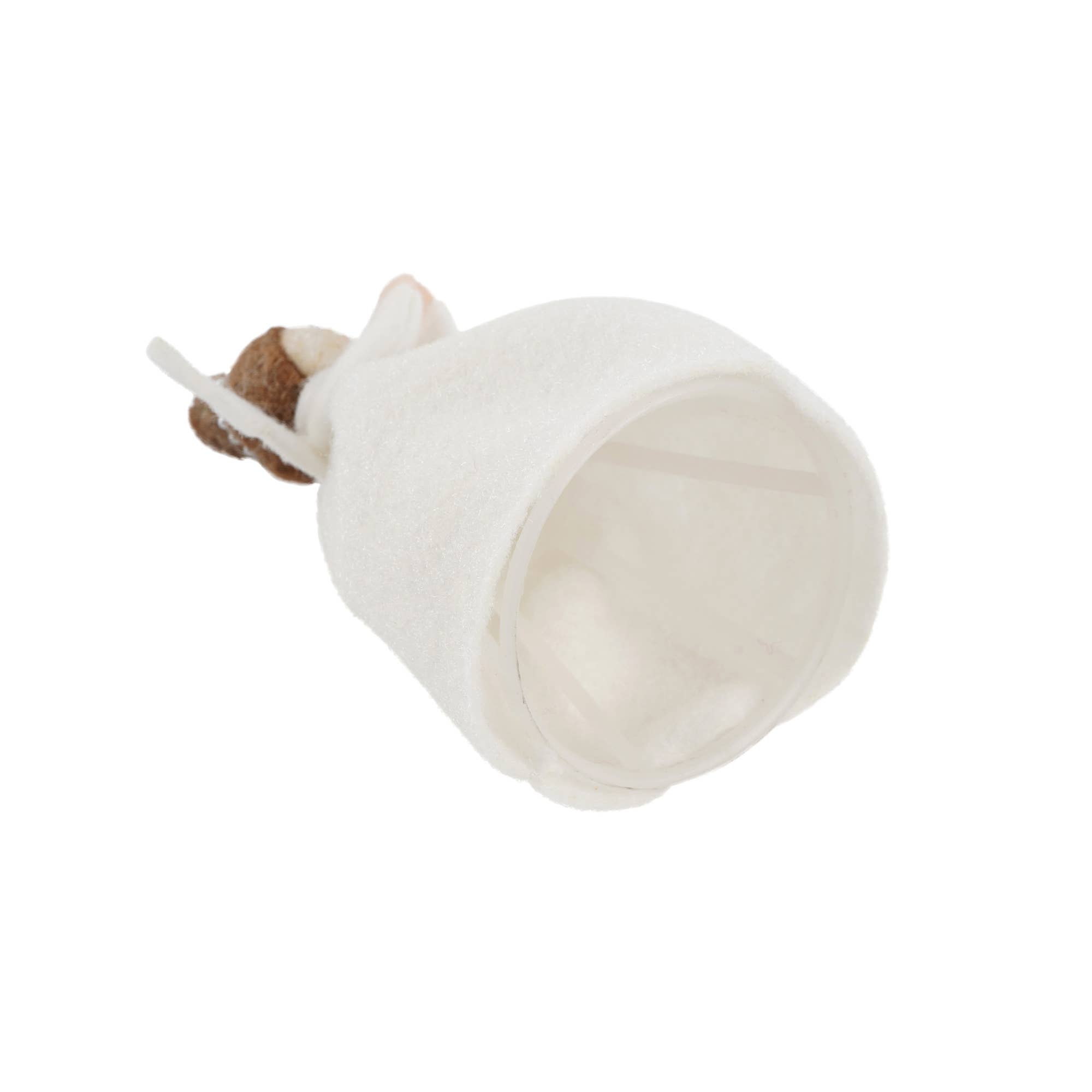 CGB Giftware - Wholesale Tree Topper - Christmas Felt Dark Haired Angel Tree Topper5