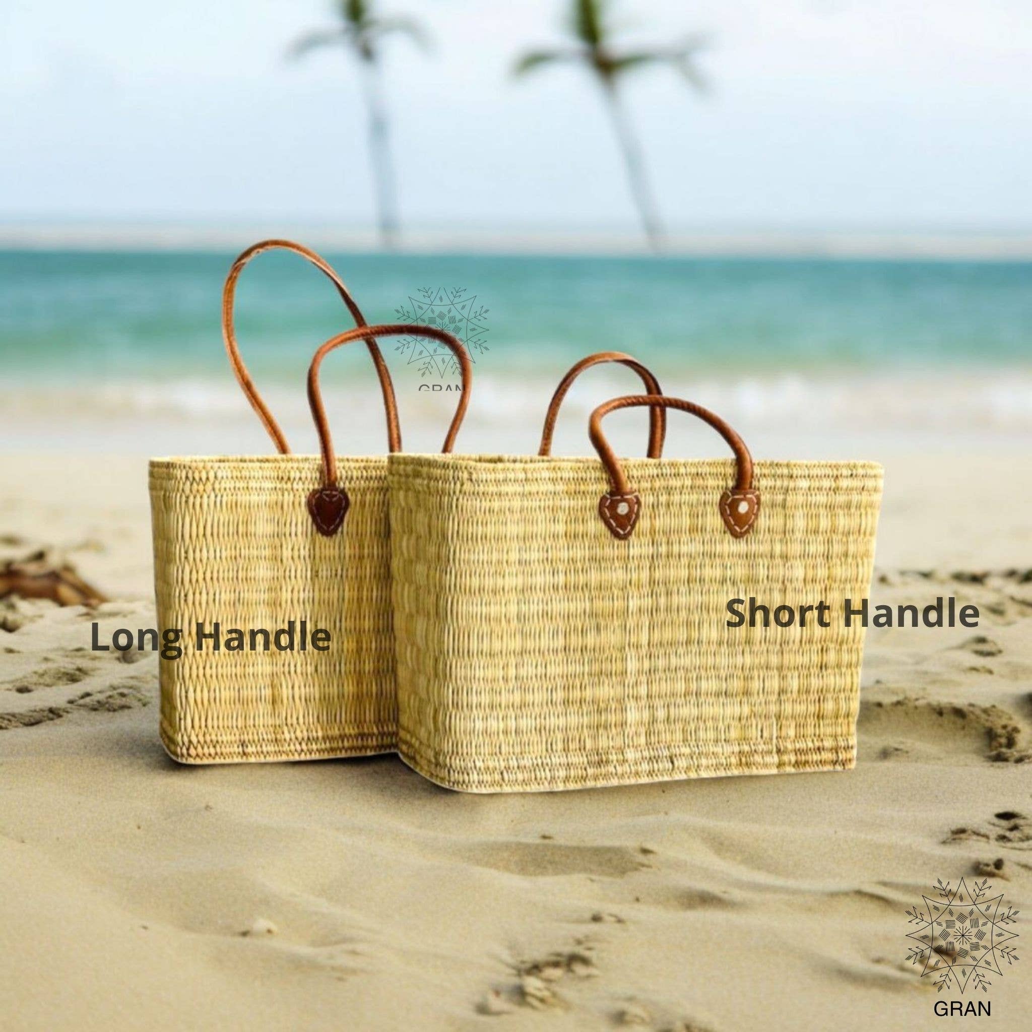 Gran Wholesale - Wholesale Beach bag - Market Reed Storage, Leather Baskets Shopping Bag.5