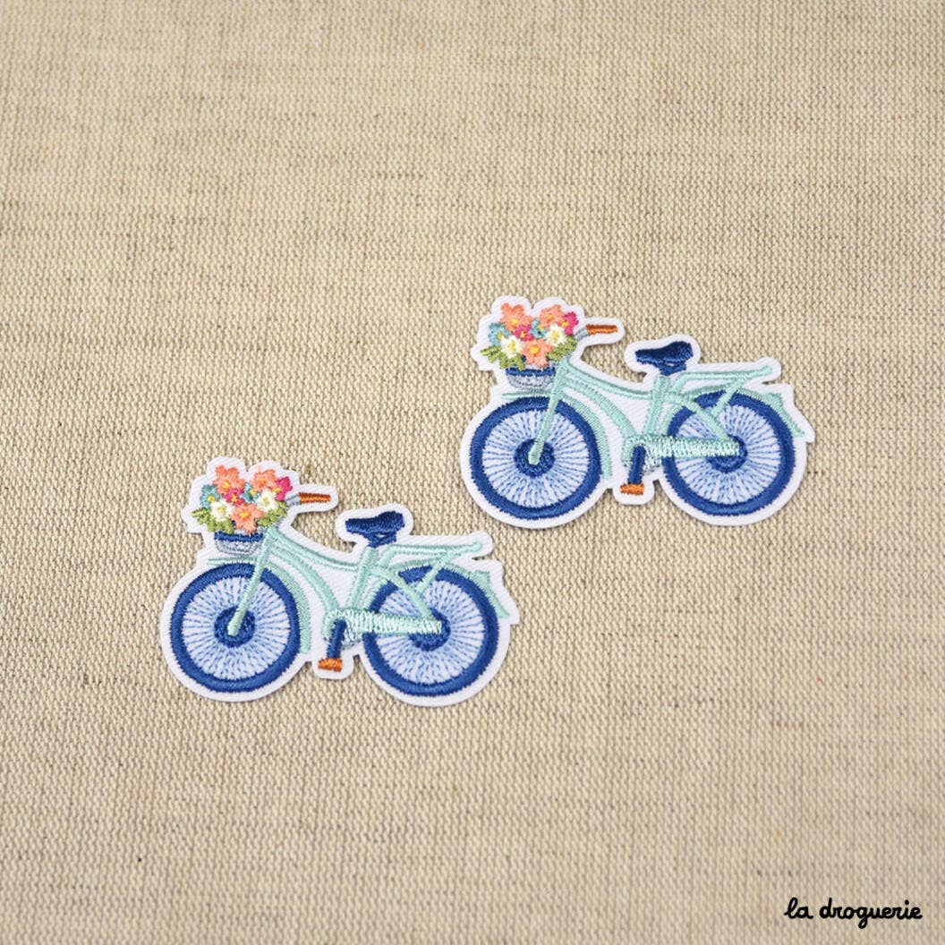LA DROGUERIE - Wholesale Patch - Floral bike patch 61 mm2
