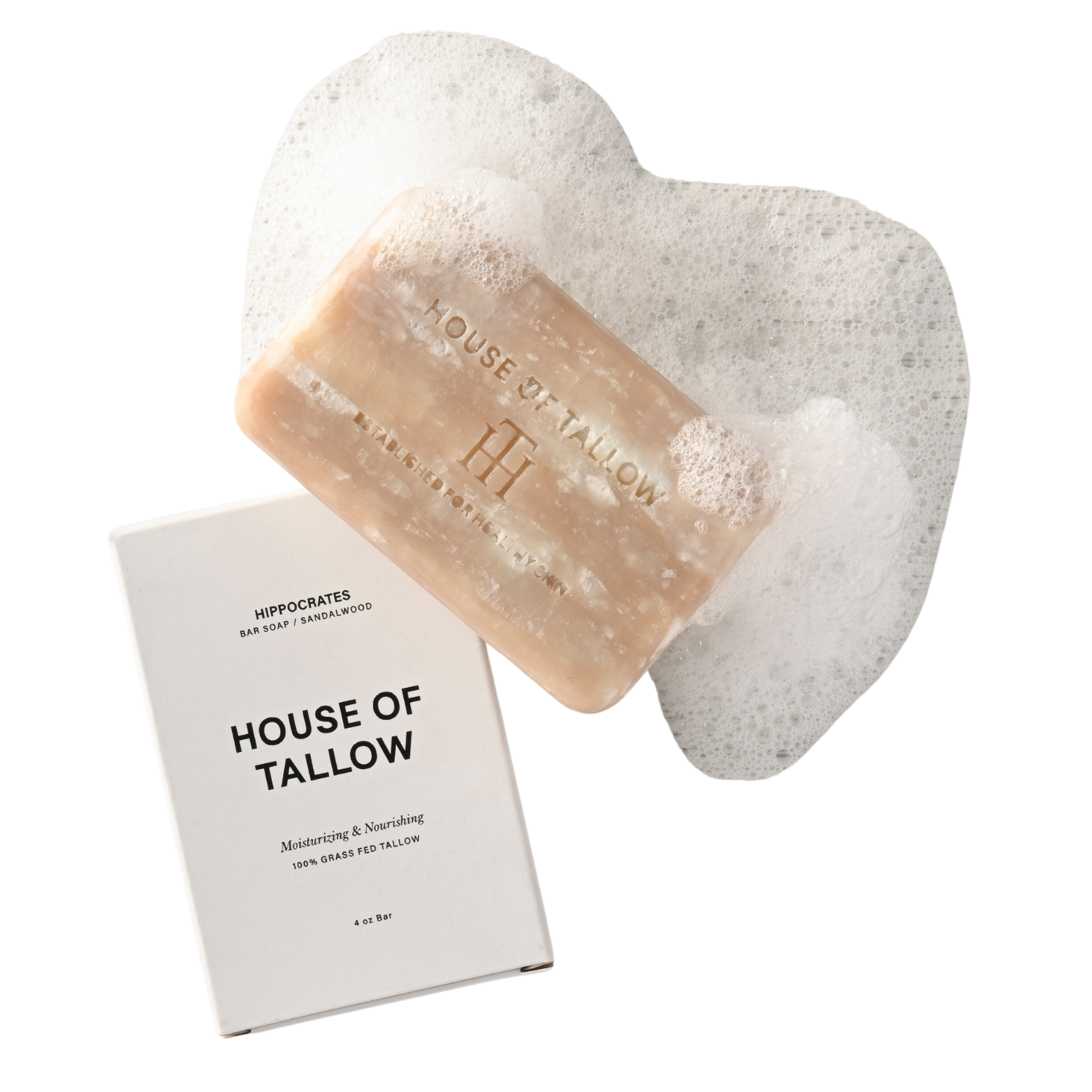 The House of Tallow - Wholesale Bar Soap - Hippocrates (Sandalwood) Tallow All-in-One Soap Bar2