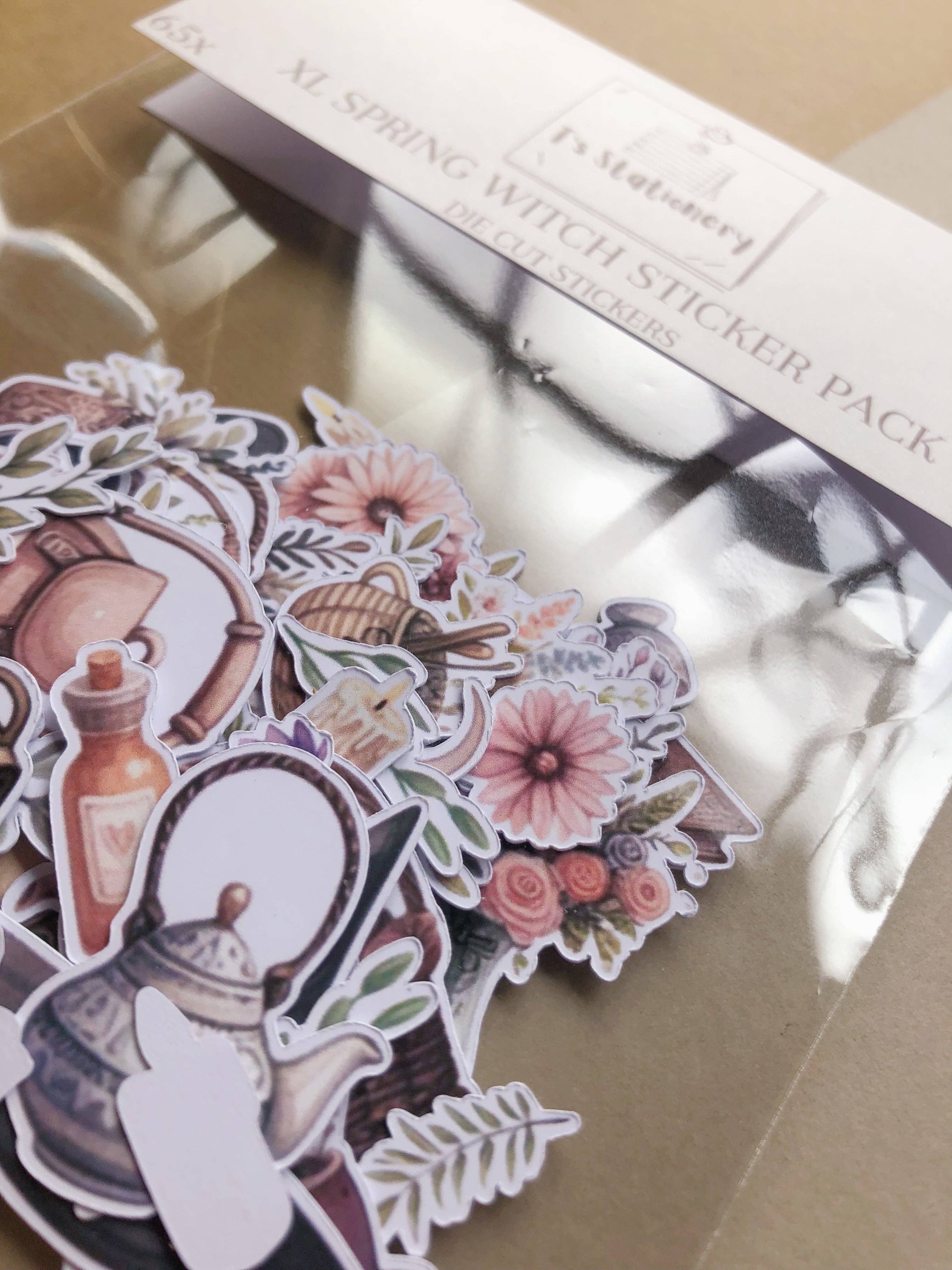 T's Stationery – Engroshandel Klistermærke – 65 dele XL heksede forårsklistermærker6