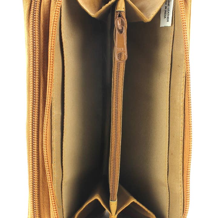 Leather Impressions Inc - Wholesale Wallet - Women's - Double Zipper Women's Clutch 155858